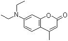 CAS 登录号：91-44-1 (61968-71-6;12224-03-2), 荧光增白剂 52, 7-二乙氨基-4-甲基香豆素, 7-二乙氨基-4-甲基-2H-1-苯并吡喃-2-酮, 荧光增白剂 WS, 荧光增白剂 140