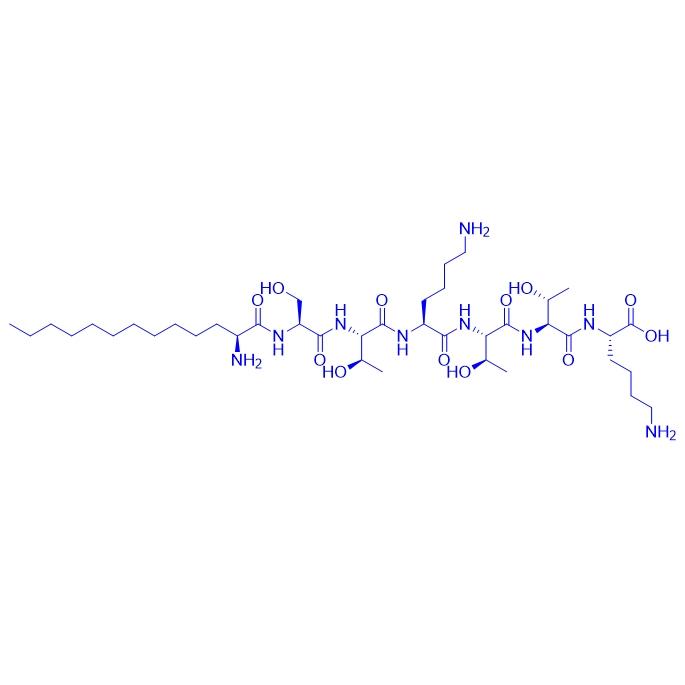 Myristoyl hexapeptide-4 959610-44-7.png