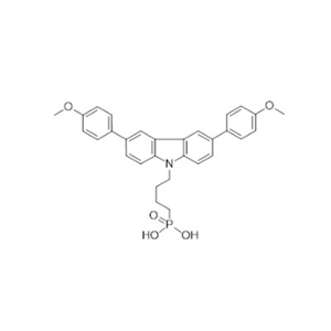 MeOPh-4PACz,  4-(3，6-二[4-甲氧基苯基]-9氢-咔唑-9-基)丁基)磷酸