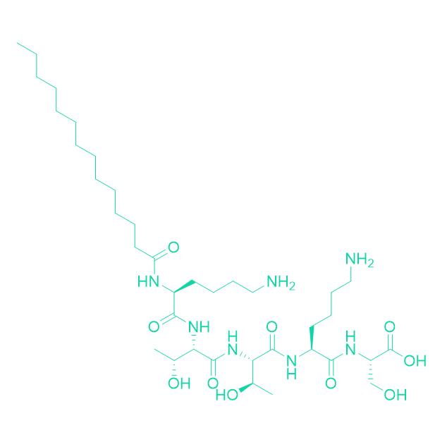 219P082 Myristoyl Pentapeptide-4 1392416-25-9.png 219P082 Myristoyl Pentapeptide-4 1392416-25-9.png