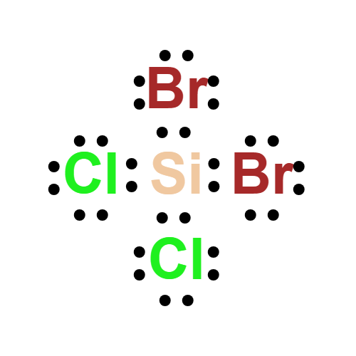 br2cl2si lewis structure