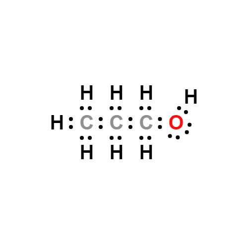 c3h8o_2 lewis structure