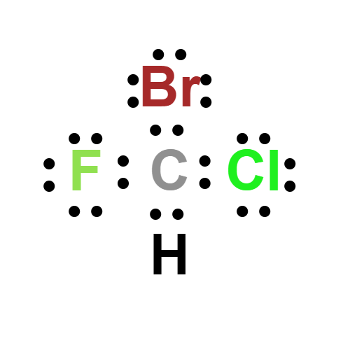 chbrclf lewis structure