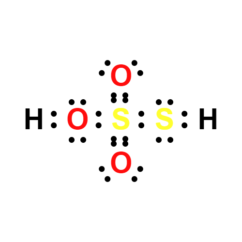 h2s2o3 lewis structure