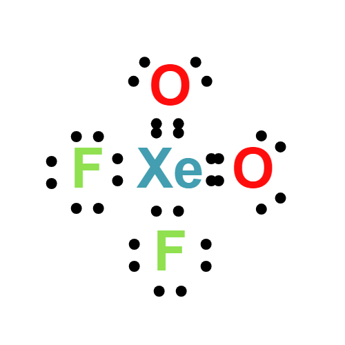 xeo2f2 lewis structure