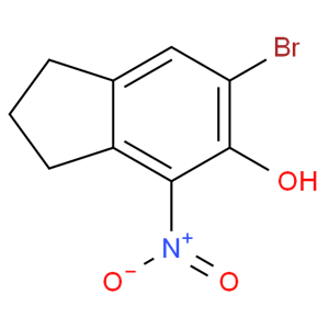 6-溴-2,3-二氢-4-硝基-5-茚醇