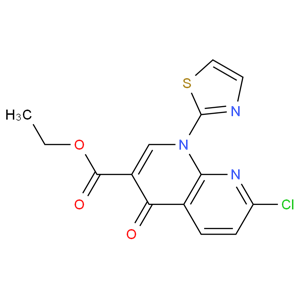 ethyl 7-chloro-4-oxo-1-(thiazol-2-yl)-1,4-dihydro-1,8-naphthyridine-3-carboxylate