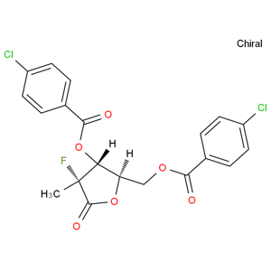 ((2R,3r,4r)-3-((4-氯苯甲酰基)氧基)-4-氟-4-甲基-5-氧代四氢呋喃-2-基)甲基4-氯苯甲酸