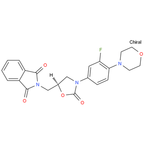 (S)-N-[[3-[3-Fluoro-4-[4-morpholinyl]phenyl]-2-oxo-5-oxazolidinyl]methyl]pthalamide