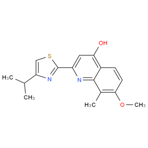 2-(4-异丙基噻唑-2-基)-7-甲氧基-8-甲基喹啉-4-醇