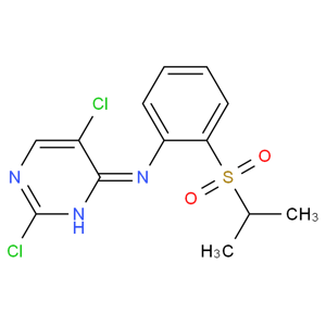 4-氨基嘧啶, 2,5-二氯-N-[2-[(1-甲基乙基)磺酰]苯基]-