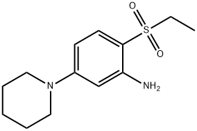2-(Ethylsulfonyl)-5-(1-piperidinyl)aniline Structure