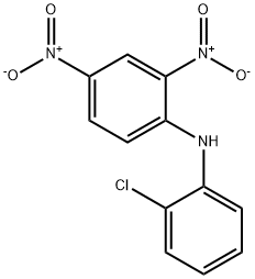 Benzenamine, N-(2-chlorophenyl)-2,4-dinitro- Structure