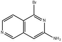 1-BROMO-2,6-NAPHTHYRIDIN-3-AMINE Structure