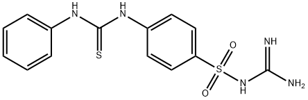 1-({[amino(imino)methyl]amino}sulfonyl)-4-[(anilinocarbothioyl)amino]benzene Structure