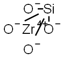 硅酸锆, 10101-52-7, 结构式