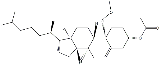 19-Methoxycholest-5-en-3β-ol acetate Structure