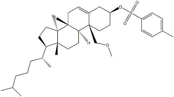 19-Methoxycholest-5-en-3β-ol 4-methylbenzenesulfonate Structure