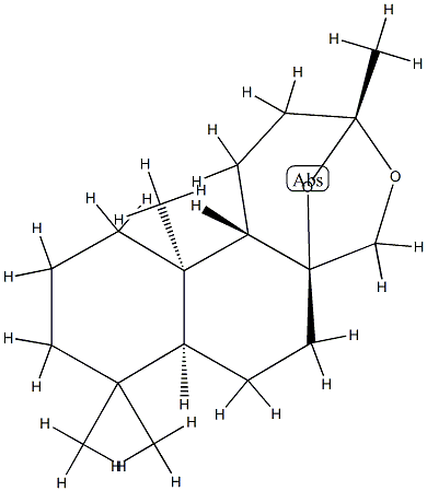 (3R)-1,2,3,6,7,7aα,8,9,10,11,11a,11bβ-Dodecahydro-3,8,8,11aα-tetramethyl-5H-3β,5aβ-epoxynaphth[2,1-c]oxepin Structure