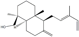 (1S,8aα)-Decahydro-1,4aβ-dimethyl-6-methylene-5β-(3-methyl-2,4-pentadienyl)-1β-naphthalenemethanol Structure