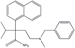 α-[2-[Benzyl(methyl)amino]ethyl]-α-isopropyl-1-naphthaleneacetamide Structure