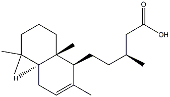 Labda-7-ene-15-oic acid Struktur