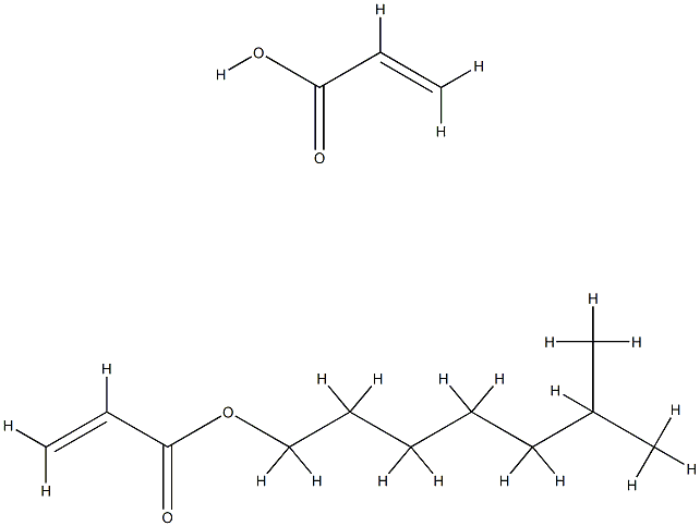 2-Propenoic acid, polymer with isooctyl 2-propenoate Structure