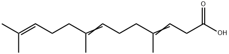 4,8,12-trimethyltrideca-3,7,11-trienoic acid, mixed isomers Structure