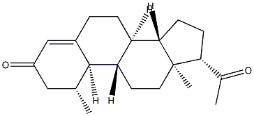 1β-Methyl-19-norpregn-4-ene-3,20-dione Structure