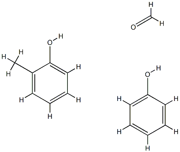 Formaldehyde, polymer with methylphenol and phenol Structure