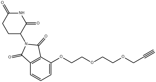 2-(2,6-Dioxo-3-piperidinyl)-4-[2-[2-(2-propyn-1-yloxy)oxy]ethoxy]-1H-isoindole-1,3(2H)dione Structure