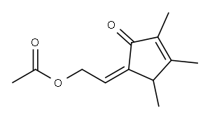 5-[(Z)-2-Acetyloxyethylidene]-2,3,4-trimethyl-2-cyclopenten-1-one|