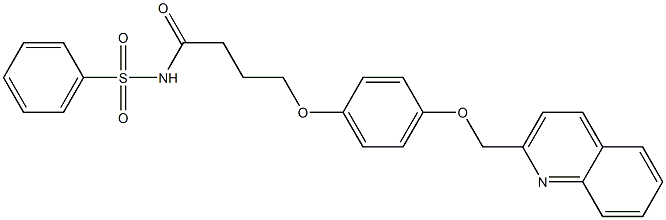 4-[4-(2-Quinolylmethoxy)phenoxy]-N-phenylsulfonylbutyramide