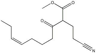 (Z)-2-(2-Cyanoethyl)-3-oxo-7-decenoic acid methyl ester