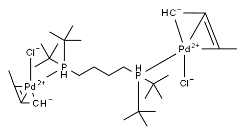 Palladium, [μ-[1,1'-(1,4-butanediyl)bis[1,1-bis(1,1-dimethylethyl)phosphine-κP]]]bis[(1,2,3-η)-(2E)-2-buten-1-yl]dichlorodi-
