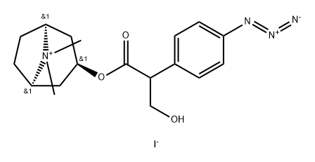 4-Azidoatropine methiodide Structure