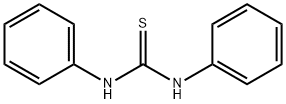 1,3-ジフェニル-2-チオ尿素 化学構造式