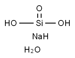 ナトリウム　メタケイ酸　五水和物 化学構造式