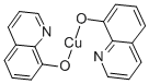 ビス(8-キノリノラト)銅(ＩＩ) 化学構造式