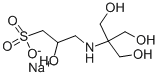 3-[N-Tris(hydroxymethyl)methylamino]-2-hydroxypropanesulfonic acid sodium salt Structure