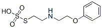 Thiosulfuric acid hydrogen S-[2-[(2-phenoxyethyl)amino]ethyl] ester Structure