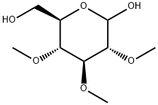 Glucopyranose, 2,3,4-tri-O-methyl- Structure