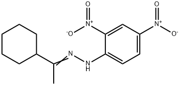 1-[1-[2-(2,4-Dinitrophenyl)hydrazono]ethyl]cyclohexane Structure