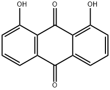 1,8-Dihydroxyanthraquinone Struktur