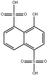 4-hydroxynaphthalene-1,5-disulphonic acid Structure