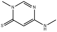 4(3H)-Pyrimidinethione,  3-methyl-6-(methylamino)- Structure