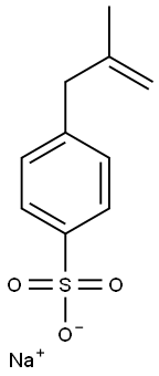 sodium 4-(2-methylprop-2-en-1-yl)benzenesulphonate Structure