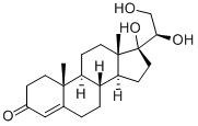 4-Pregnene-17,20beta,21-triol-3-one Structure