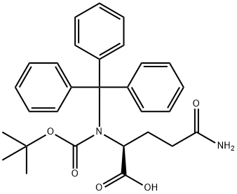 N-Boc-N'-trityl-L-glutamine Structure