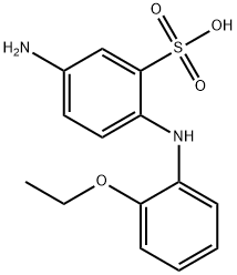 Benzenesulfonic acid, 5-amino-2-[ (2-ethoxyphenyl)amino]- Structure